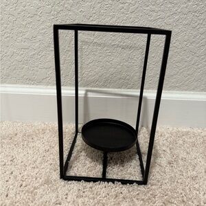 Modern Black Metal Candle Holder